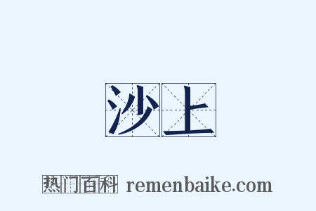 沙上是什么意思的图片